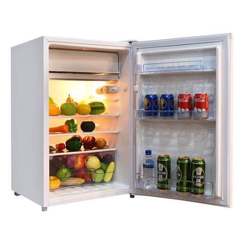 Giantex mini frigo 123l frigo combiné silencieux 90w/230v mini