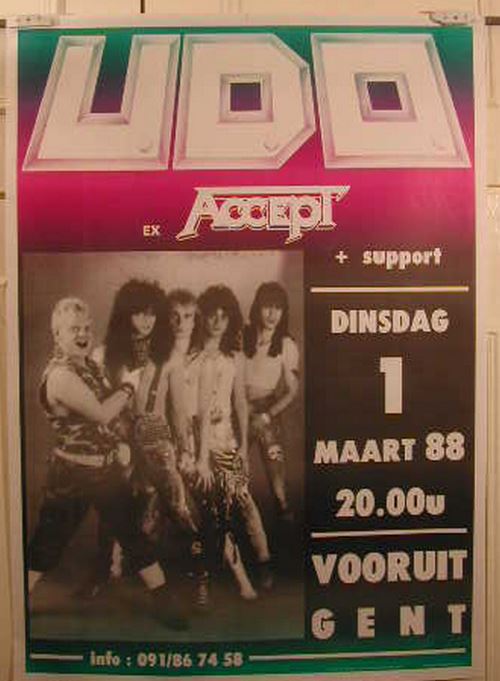 Udo - Accept - 61x86 cm - AFFICHE / POSTER