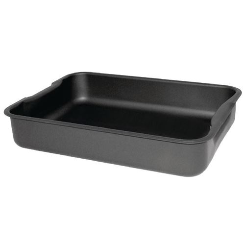 Plat à rôtir en aluminium anodisé vogue 370x265x70mm