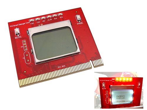 Testeur PCI pour cartes mères avec Ecran LCD - Interface PC de bureau PCI - OUTIL PROFESSIONNEL