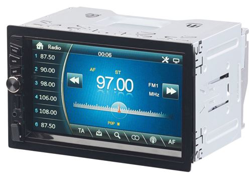 Autoradio 2-DIN avec écran tactile et bluetooth (4x 45 W) CAS-4445.bt -  Autoradio