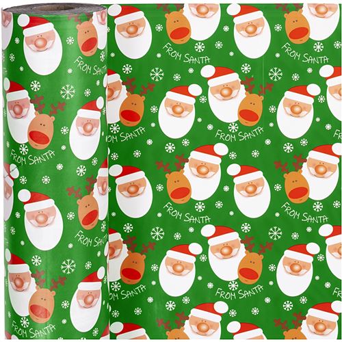 Gift Deco papier d'emballage Père Noël 57 cm x 150 m vert
