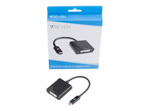 V7 Noir - Adaptateur Vidéo Externe - Usb-C - Dvi