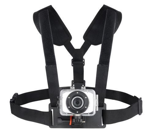 Harnais poitrine caméra sportive - Compatible GoPro - Facilement ajustable