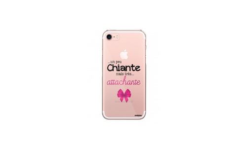 Coque Iphone 7 Iphone 8 Rigide Transparente, Un Peu Chiante Tres Attachante, Evetane®