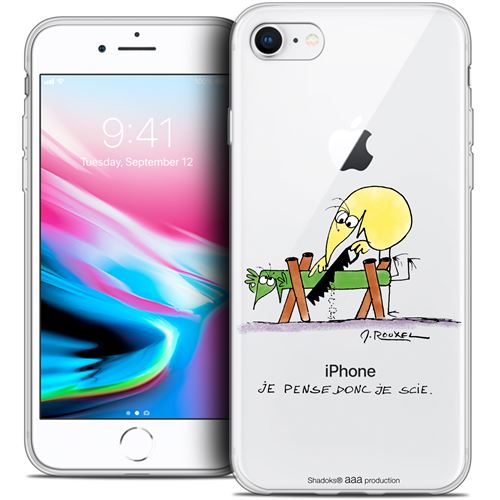 Coque Gel Apple iPhone 7 (4.7 ) Extra Fine Les Shadoks® - Je pense Donc