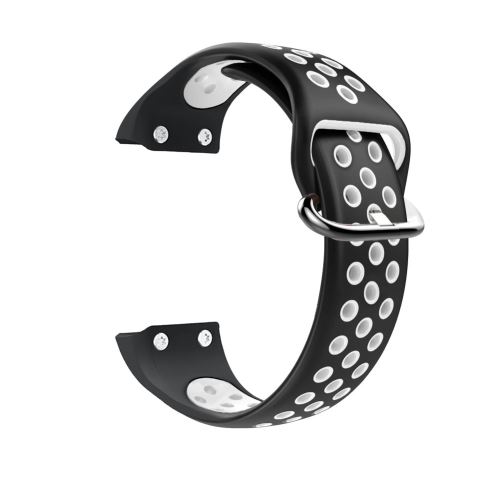 Bracelet en silicone Smartwatch pour Garmin Forerunner35 F35 - Blanc&Noir