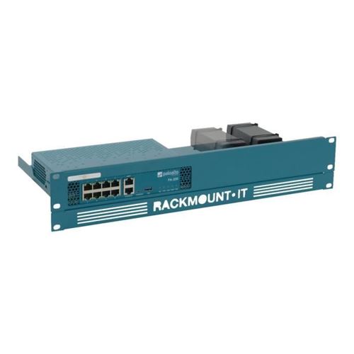Rackmount.IT Le kit de montage du dispositif de réseau montable sur rack bleu azur, RAL 5009 1.3U 19