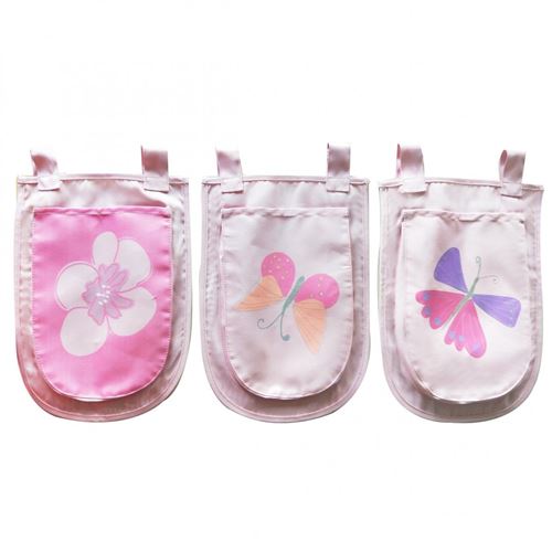 Paris Prix - Lot De 3 Pochettes pino Birdy 52cm Rose