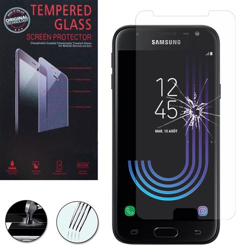 1 Film Vitre Verre Trempé de protection d'écran pour Samsung Galaxy J3 (2017)/ J3 Emerge 5.0 SM-J327 - TRANSPARENT