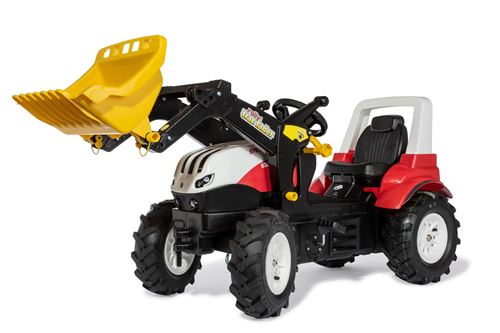 Rolly Toys tracteur enjambeur avec pneus de chargeur/air Steyr rouge/noir