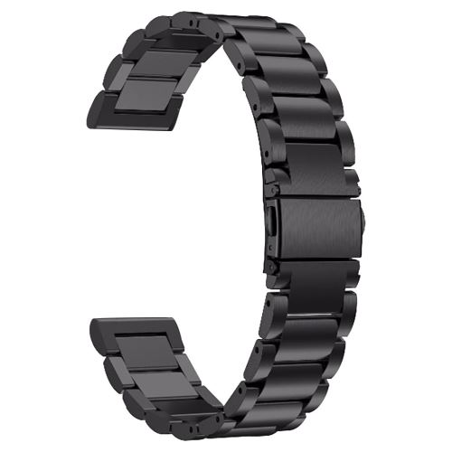 Bracelet de montre Compatible avec AMAZFIT GTR 47mm en Acier Inoxydable Métal, Acier inoxydable - Noir