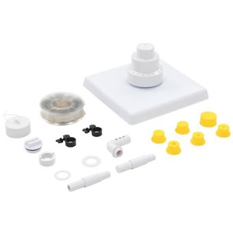vidaXL Ensemble de fontaine de piscine 13 pcs Blanc - 1