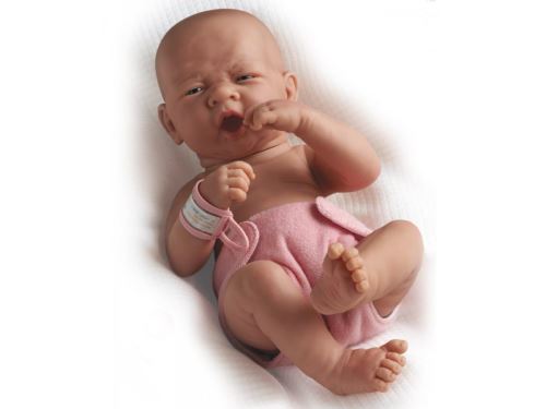 JC Toys La Newborn First Yawn - Poupée fille - 36 cm - rose