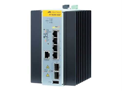 Allied Telesis AT IE200-6GP - commutateur - 4 ports - Géré