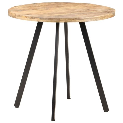 VIDAXL - Table de salle à manger - Bois de manguier - 80 cm - Image 3