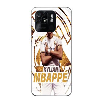 Coque Xiaomi Redmi 10C Kylian Mbappe Real Madrid wallpaper celebration - 1