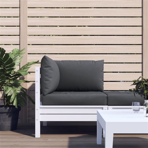 Non Communiqué Anthracite Coussins De Palette Lot De 3 Tissu Oxford