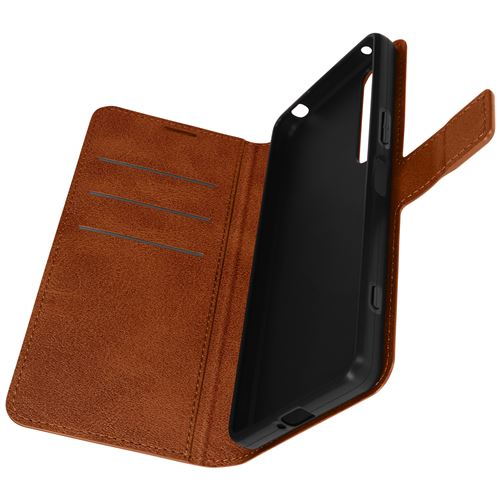 Étui pour Sony Xperia 1 IV Portefeuille Support Vidéo Double Languette Magnétique Avizar Marron