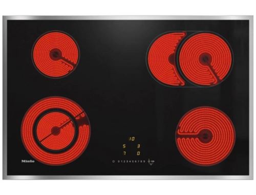 MIELE Plaque vitroceramique KM6522FR largeur 76.4 cm , 4 foyers, 7600 Watts
