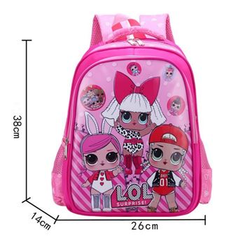 Sac à dos pour enfants dessin animé LOL Surprise Rose 38 cm