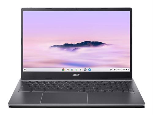 Acer Chromebook Plus 515 CBE595-2T - Intel Core i5 - 1335U / jusqu'à 4.6 GHz - Chrome OS - Carte graphique Intel Iris Xe - 8 Go RAM - 128 Go SSD - 15.6" écran tactile 1920 x 1080 (Full HD) - Wi-Fi 6E - gris acier - clavier : Français