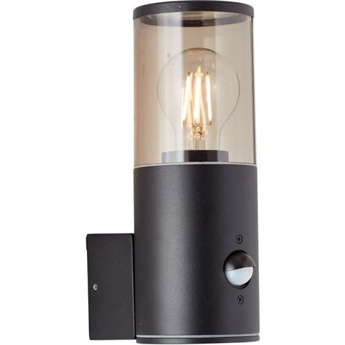 Non Communiqué Noir Dépoli Sergioro Applique Extérieure Avec Détecteur - E27 20W - Ampoule Non Incluse