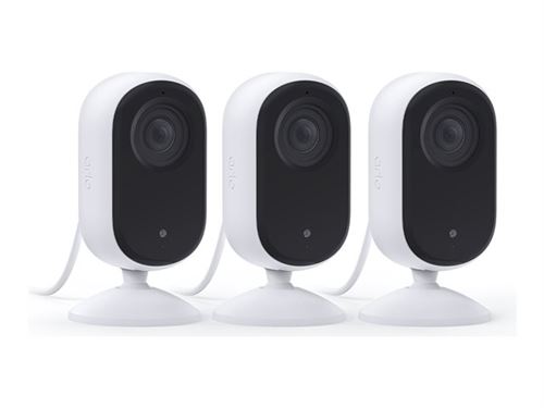 Arlo Essential Indoor 2K - Caméra de surveillance réseau - intérieur - couleur (Jour et nuit) - 4 MP - 2560 x 1440 - audio - sans fil - Wi-Fi (pack de 3)