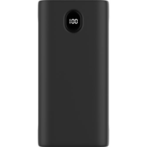 Cazy Batterie Externe PD 22.5W 30 000 mAh, 2 x USB-A / 2 x USB-C, Écran LED,  Lampe de poche intégrée - Noir + Chargeur USB-C Power Delivery 20 W + Câble