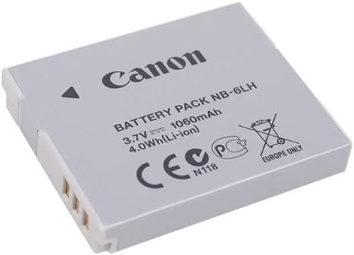 Batterie CANON NB-6LH pour Ixus 85,95,105,S200,210,300,D10,S90,S95,310,SX240 a 500