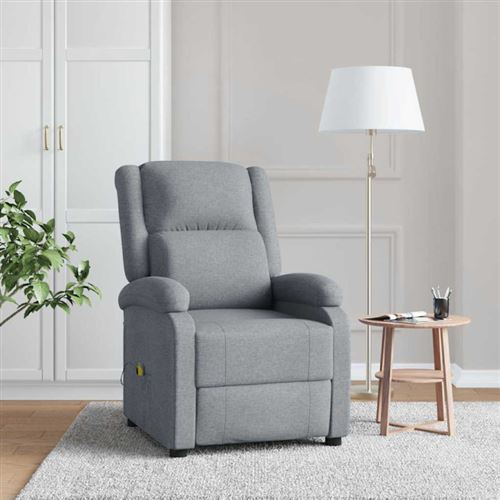 Vidaxl Gris/Clair Fauteuil De Massage - Image 3