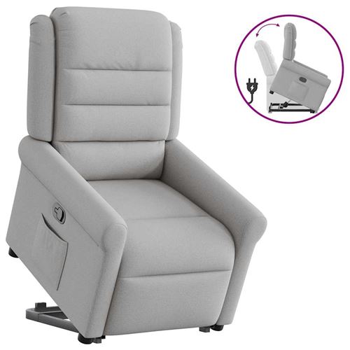 Non Communiqué Gris Vidaxl Fauteuil De Relaxation Inclinable Tissu Wolk