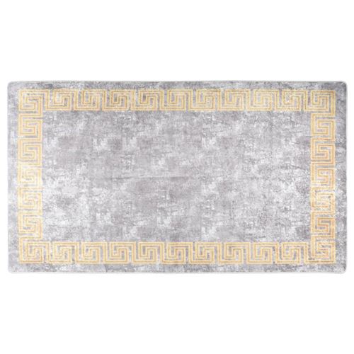 vidaXL Vloerkleed wasbaar anti-slip 190x300 cm grijs337938