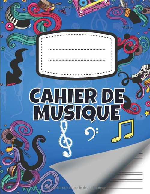 Cahier De Musique Narratik 100 Pages 7 Portées 21,59 X 27,94 Cm