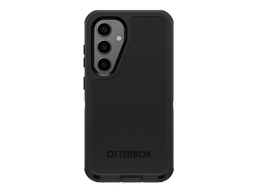 OtterBox Defender Series - Coque de protection pour téléphone portable - robuste - coins renforcés - silicone, mousse viscoélastique - noir - pour Samsung Galaxy S25