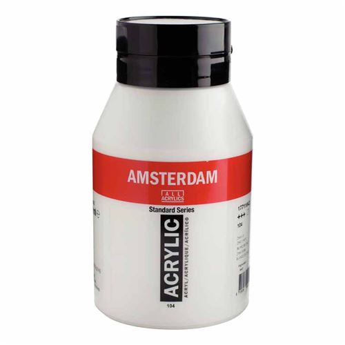  Peinture acrylique - Blanc de titane - 105 - Acrylic - Bidon 1L