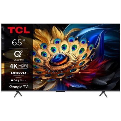 Television TV TCL 65C655 TV QLED Pro 65 164 cm 4K UHD 3840 2160 HDR10 Google TV 3 HD