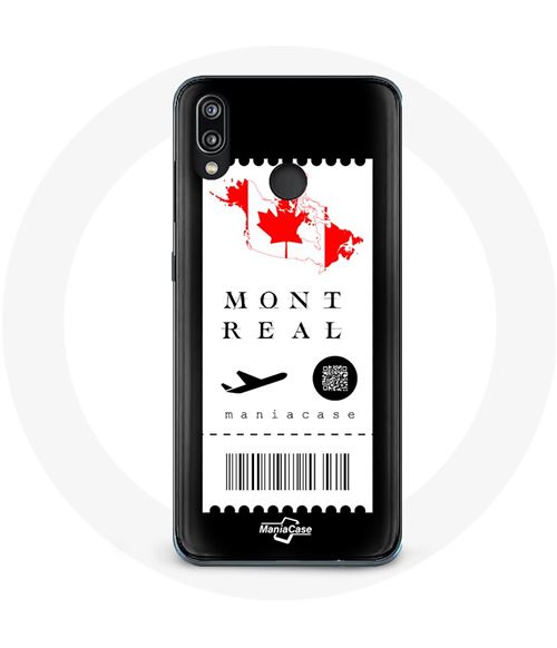 Coque pour Huawei P20 Lite Billet d'avion Montréal Canada Maniacase
