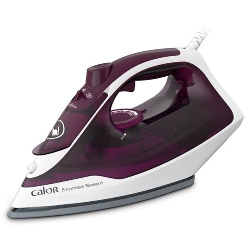 Calor Fer A Repasser, Débit Vapeur 35 G/Min, Fonction Pressing 160 G/Min, Semelle Céramique, Défroissage Vertical Fv2835C0