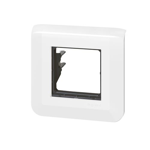 Legrand Blanc - Plaque De Finition Avec Support (Griffes) Pour 2 Modules - Mosaic - Image 4