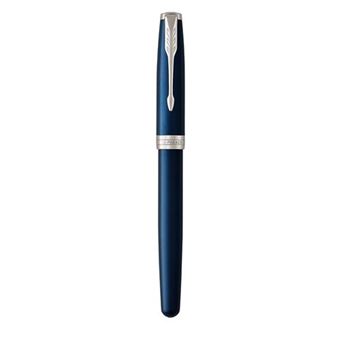 Stylo Plume Parker Sonnet Résine Noire - Plume Or 14K - Capuchon à Perles - Occasion