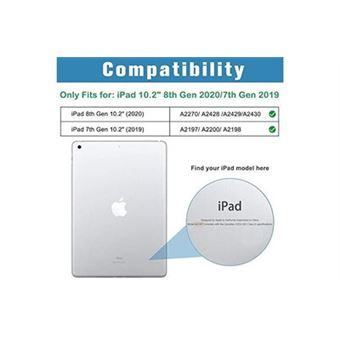 Étui Apple Smart Cover pour iPad Pro 10,5, iPad Air (2019), iPad 10.2 7e  Gén. (2019), iPad 10.2 8e Gén. (2020) & iPad 10.2 9e Gén. (2021) - Gris  anthracite