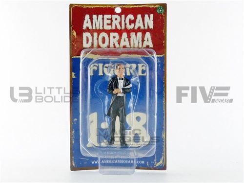 Voiture Miniature de Collection AMERICAN DIORAMA 1-18 - FIGURINES Voleur I - Robber I - Black - 23883