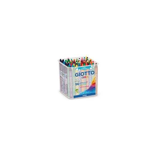 Giotto Pot de 96 craies &agrave; la cire CERA, diam&egrave;tre 8,5 mm Violet