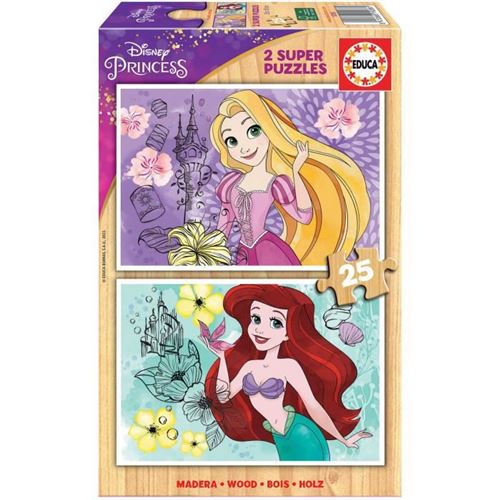 Non Communiqué Neutre Educa - Puzzle - 2X25 Disney Princess