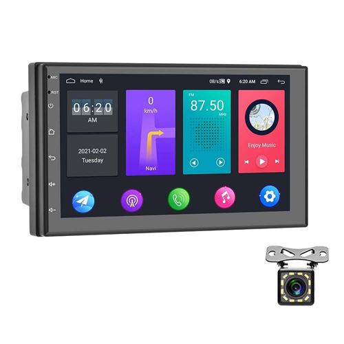 Autoradio Android 7 Pouces GPS WiFi Bluetooth Caméra Recul Écran Tactile HD YONIS