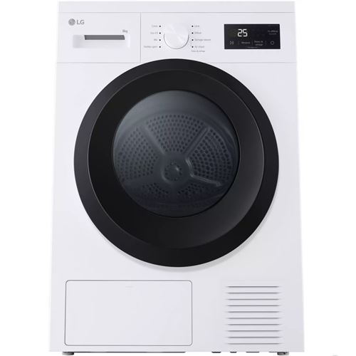 LG Rh8N15Wh - Sèche-Linge - Largeur : 60 Cm - Profondeur : 60 Cm - Hauteur : 85 Cm - Chargement Frontal - Blanc
