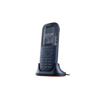 HP Poly Rove B2 Base Station and 30 Phone Handset Kit - Téléphone sans fil avec ID d'appelant/appel en instance - DECT - (conférence) à trois capacité d'appel - SIP, SIP v2, SIP over TLS, SIP sur UDP, SIP sur TCP, SDP, RTCP, RTP - noir - 1