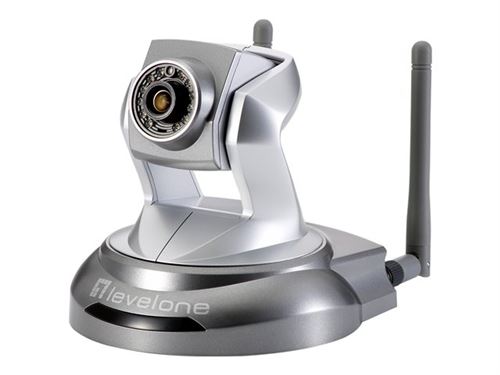 LevelOne WCS-6020 - Caméra de surveillance réseau - couleur (Jour et nuit) - 2 MP - 1920 x 1080 - Focale fixe - audio - sans fil - Wi-Fi - LAN 10/100 - MPEG-4, AVI, MJPEG, H.264 - DC 12 V