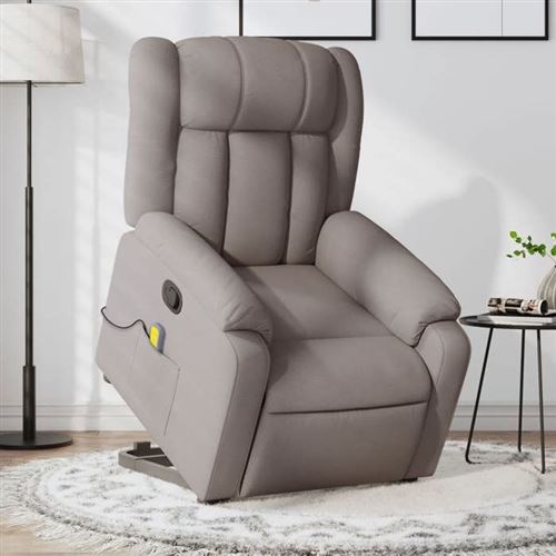 Vidaxl Fauteuil Inclinable Taupe - Image 2
